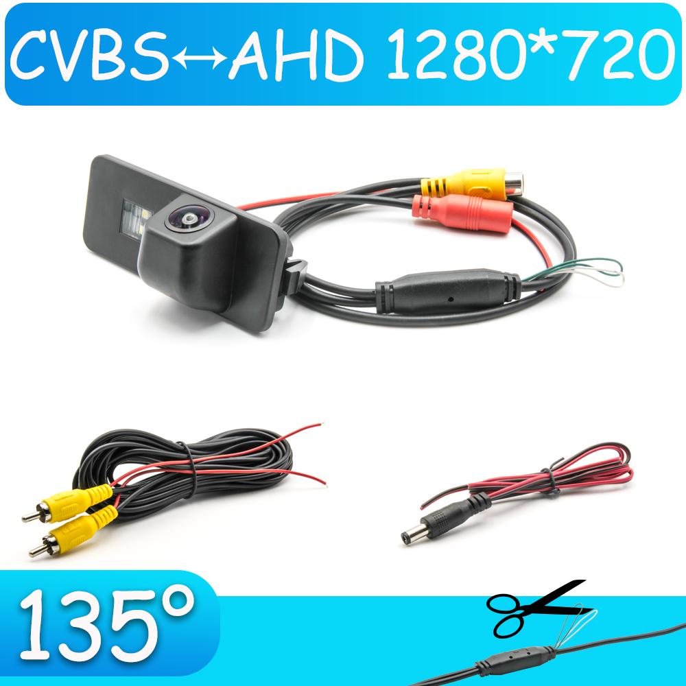 CCD HD AHD Fisheye Rear View Camera For Volkswagen Polo Hatchback MK5 2009 2010 2011 2012 2013 2014 2015 2016 2017 Car Monitor