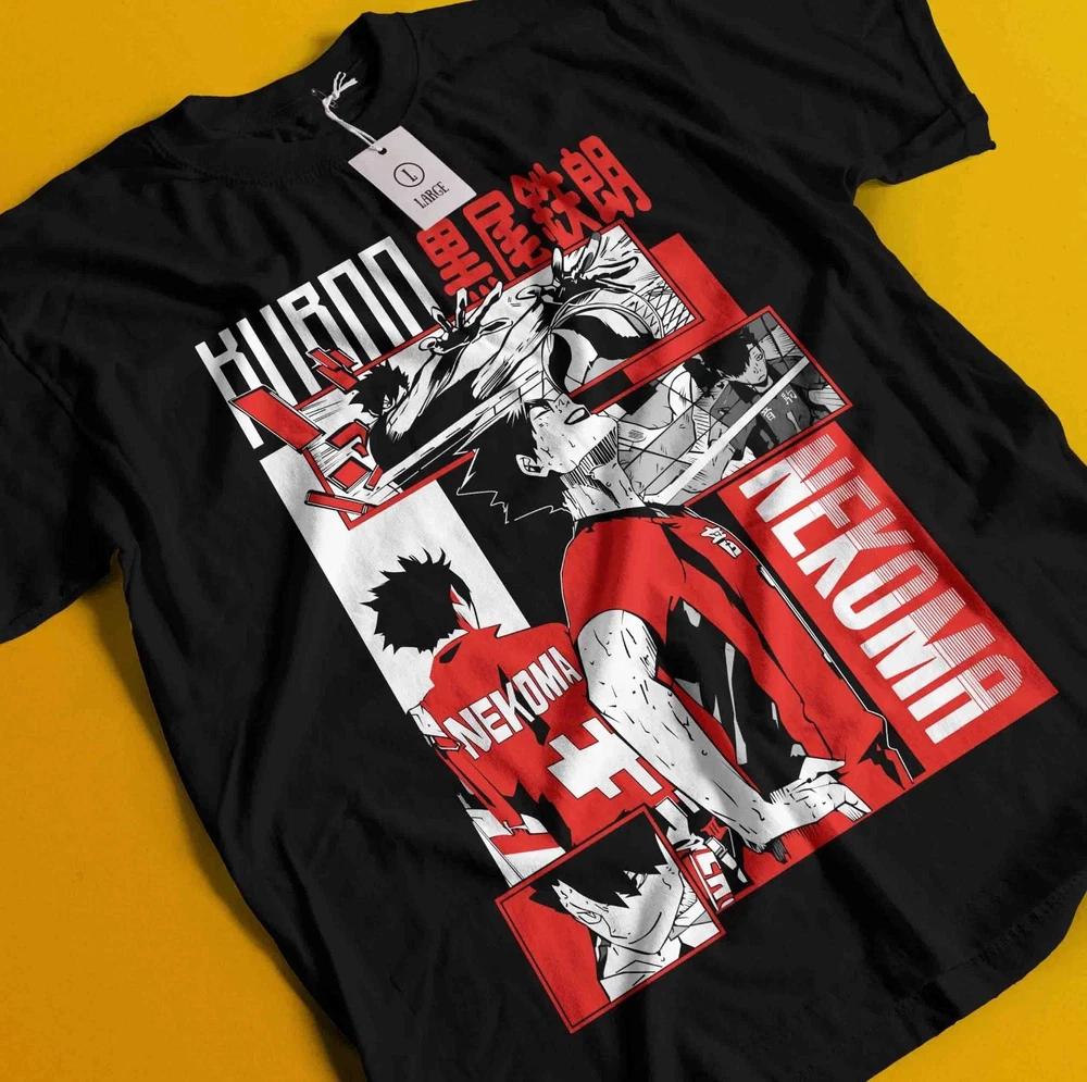 Haikyuu Shirt Shoyo Hinata Tshirt Kageyama Tsukishima Anime Kuroo Kenma Tshirt S