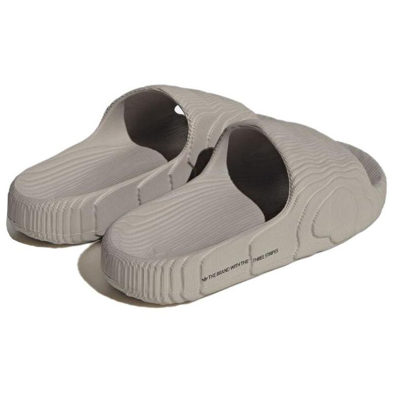 Adidas Adilette 22 Slides Light Brown Unisex Sneakers Core-Black HQ4670