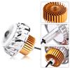 Motorcycle LED Headlight Projector Lens Dual Angel Devil Eye Head Lamp   Type Blue Pink