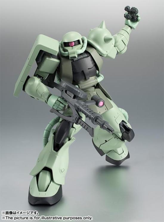 TAMASHII NATIONS ROBOT Spirits Mobile Suit Gundam SIDE MS MS-06 Mass-Produced Zaku Ver. A.N.I.M.E. (Resale Edition) Approx. 125mm PVC & ABS Painted