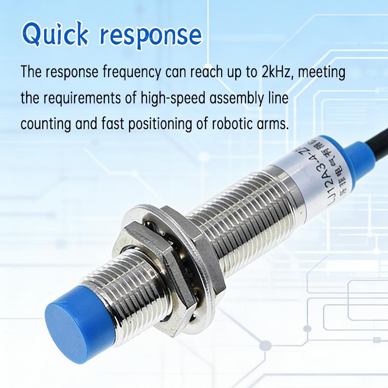 LIZAO LJ12A3-4-Z/BX/BY Inductive Proximity Switch, 1.2m Cable SN04-N Metal Detector for Position Sensing & PLC