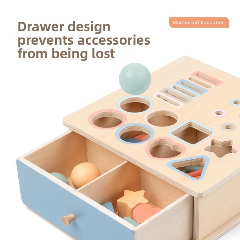 Sorting Box Wooden Educational Toy For Baby Color Shape Recognition