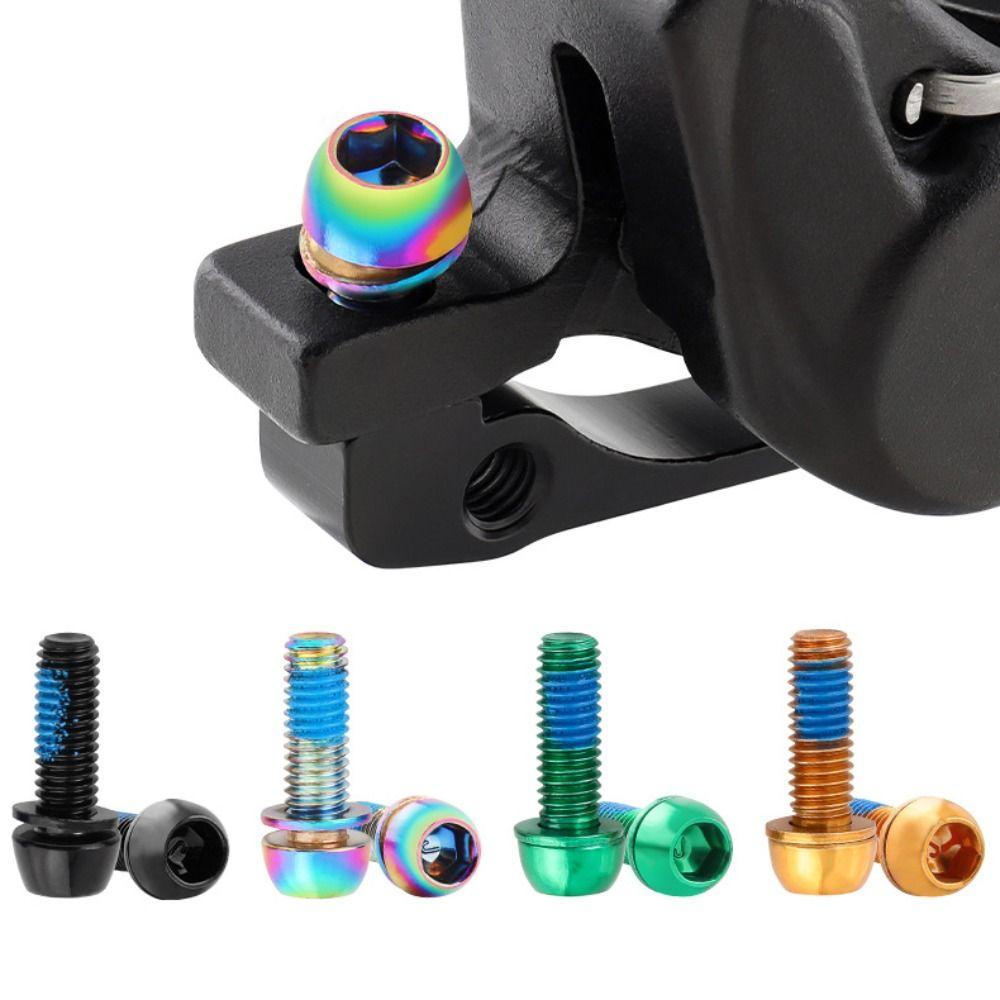 Stainless Steel Bike Handle in Bolts M6 Bicycle Disc Brake Caliper Bolt  Road