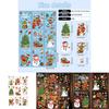 Grinch Christmas Static Cling Snowflake Stickers Set For Holiday Decor With Pvc Material