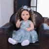 Lifelike 55 Cm Princess Reborn Baby Doll Bathe Silicone Vinyl Newborn Babies Doll Toy Suit Kids Early Educational Christmas Gifts