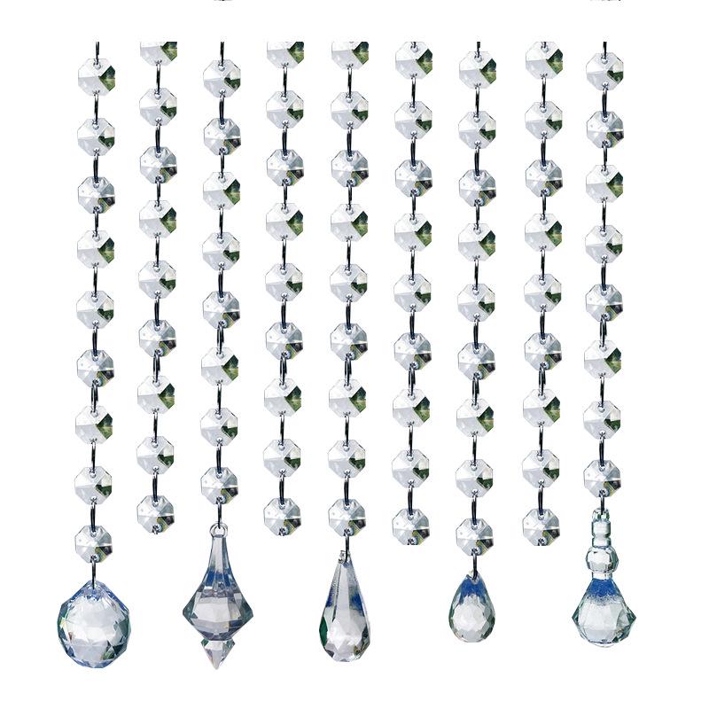 Crystal Bead Chain Wedding Venue Ceiling Decoration