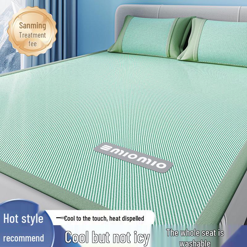 Kylmatta i is-siden - Mjuk, Snabbt kylande, Vikbar, Maskintvättbar för enkelsäng och dubbelsäng, Idealisk för sommarkomfort