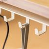 Carbon Steel Desk Edge Backpack Holder 5 Hooks Mobile Storage Rack  Headphone