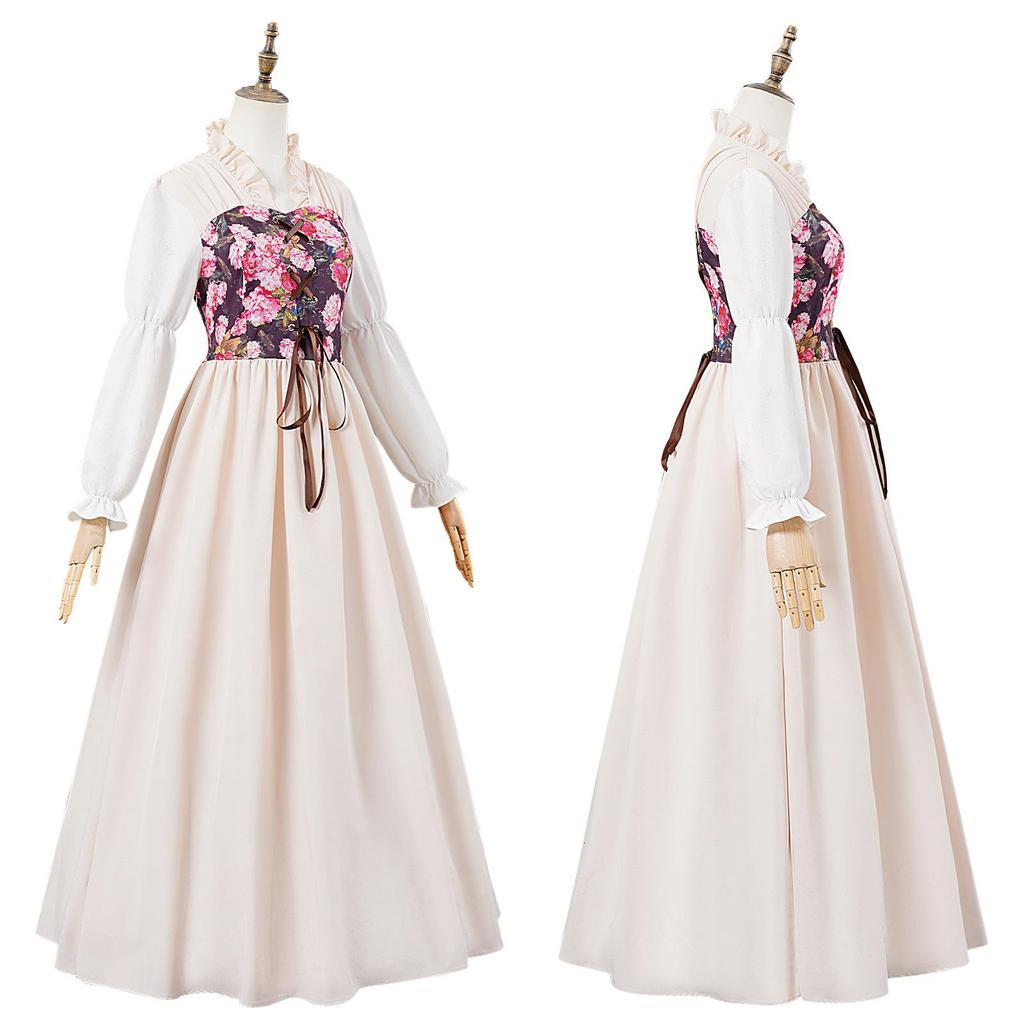 Women's Renaissance Medieval Pirate Fairy Witch Victorian Dress Costume