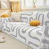 Geometric Printed Sofa Blanket Chenille Dustproof Anti-scratch Sofa Mat for Living Room Multipurpose Furniture Protection Cover
