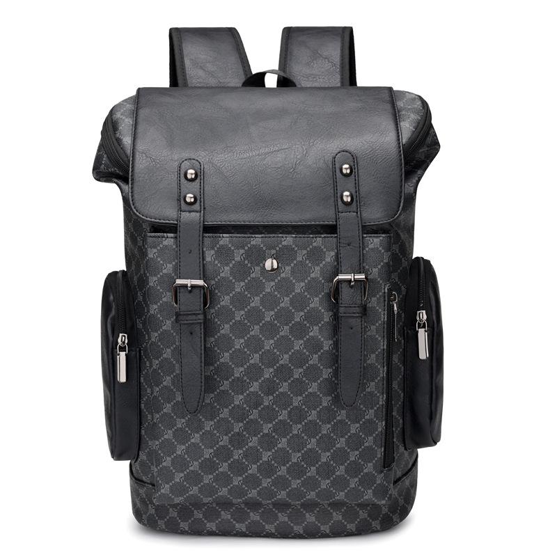 Men s Fashionable Soft Leather Backpack - Casual, Business, Travel, Trendy, Large Capacity, School, Laptop Friendly.