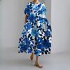 IHUASU 3D Lingering Hemp Crafted Short Sleeve Women's Dresses