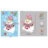 Christmas Pink Santa Claus Stickers Xmas Ball Garlands Bell Snowman Static Stickers Merry Christmas Decor Happy New Year
