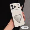 Phone Case For RedMi 15 15C 14C 13 13C 12 12C 10C 9C 9A 9 4G 5G with Heart-Shaped Mirror Kickstand Cover