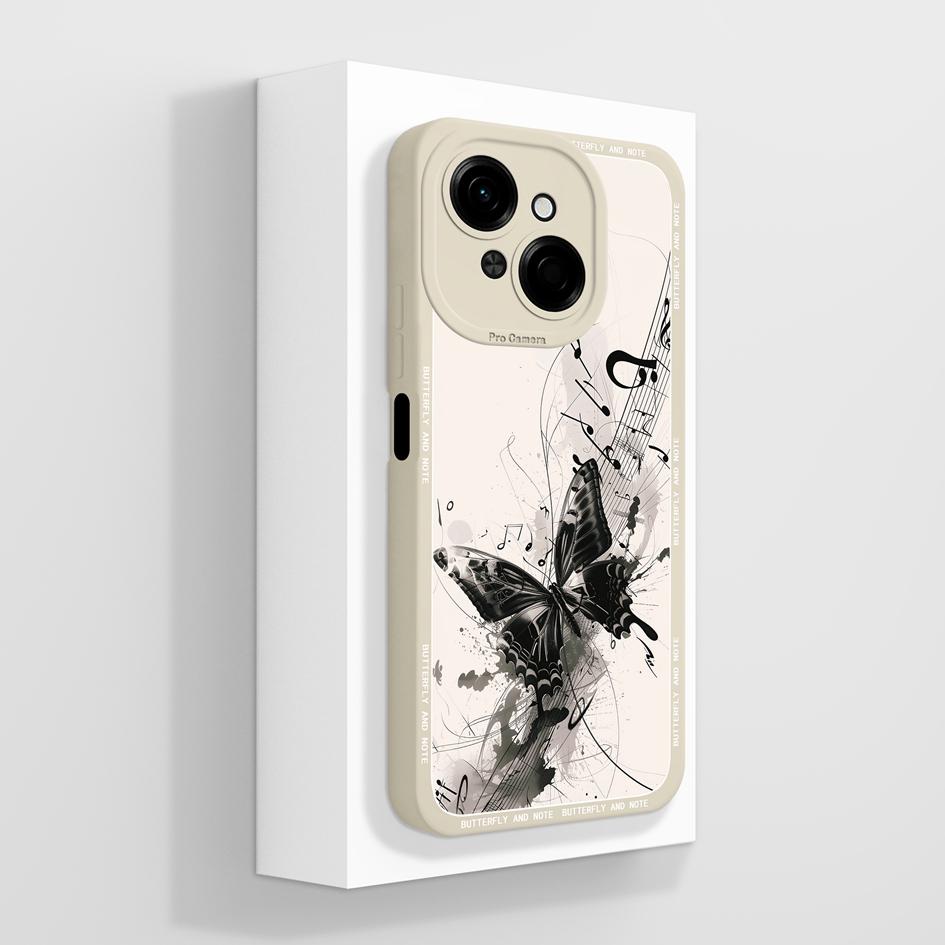 Do etui na telefon Tecno Pova 4 5 6 Pro Neo 3 Pop 8 9 z płynnego silikonu, modny mały miś, słodki, pulchny kot, miękka ochrona aparatu, torby na telefony do Tecno Capa