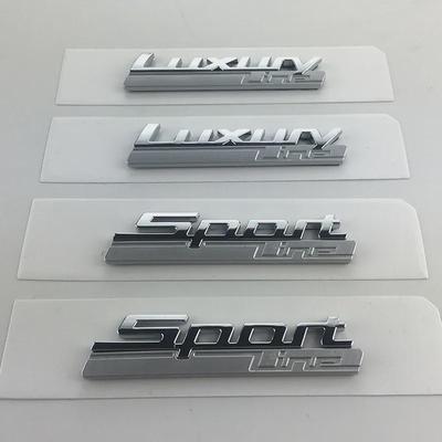 Neues Luxus-Line-Sport-Line-Fender-Emblem für 730 740 750 750Li, seitliches Logo, Auto-Styling, Nachrüstung, Upgrade-Aufkleber, Chrom und Matt