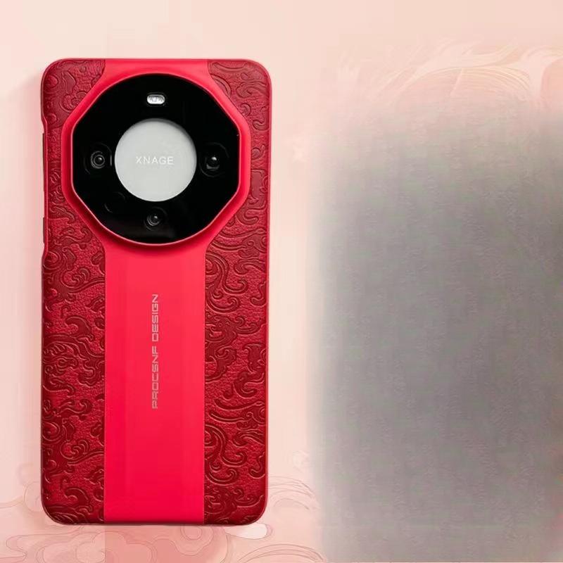 

Huawei Mate70pro Мгновенно Превращается в Чехол для Мобильного Телефона Porsche Подходит для P60 Узор Дракона Magic7 Чехол с Защитой от Падений Honor 200pro красный