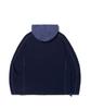 MADDEN Henley Neck Hb Waffle Hoodie Navy