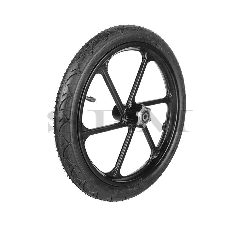 16 Inch Front Disc Brake Wheels 16x1.75 Tire Inner Tube Alloy Rim For Electric Scooters E-bike Folding Bicycles Accessories