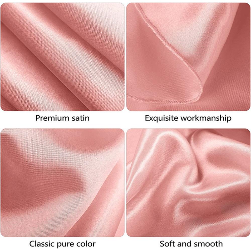 Smooth Round Satin Tablecloth Imitation Silk Table Decoration Luxurious Table Cover  Wedding