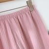 Japanese Couple's Pajamas Set: Plain Cotton, Loose Fit, Unisex, Plus Size, for Spring & Autumn.