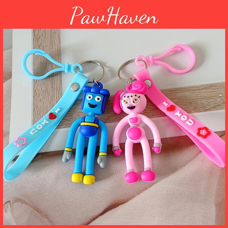 Poppy Playtime Three-dimensional Couple Keychain Stylish And Durable Silicone Pendant