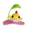 Artistic 3D Hand Crochet Baby Hair Accessory Soft Knitting Hairpin Lightweight Vibrant Color Headwear for Infants