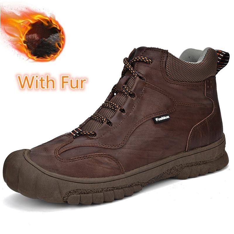 

Классические мужские кроссовки 2024 Новые уличные зимние рабочие ботинки Ботинки для ходьбы На все случаи жизни Мужские ботильоны Теплые зимние ботильоны Мужские 46