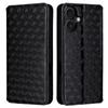 For iPhone 17 Case Wallet Rhombus Imprinted Leather Phone Cover