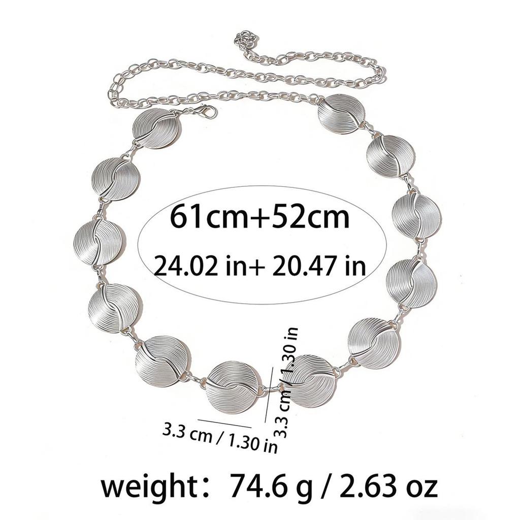 Bohemian Retro Metal Waist Chain for Women - Ethnic Style Body Jewelry