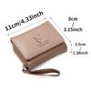 Women Wallet Card Holder Short Wallets with Coin Purse PU Leather Hasp Mini Clutch