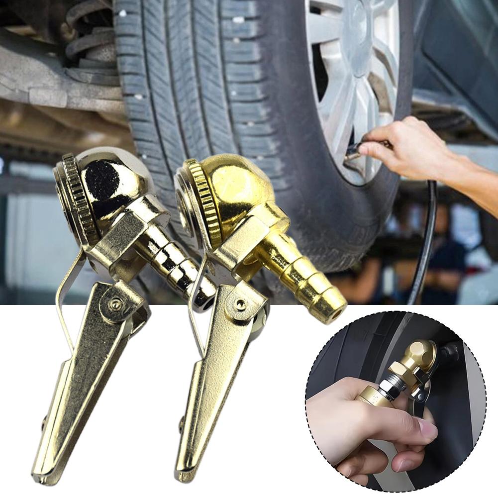 NEW Tire Air Chuck Inflator With Valve Stem Air Pump Tools Connector Chuck Truck Inflator Clip Repair Auto Valve Tyre W2G8