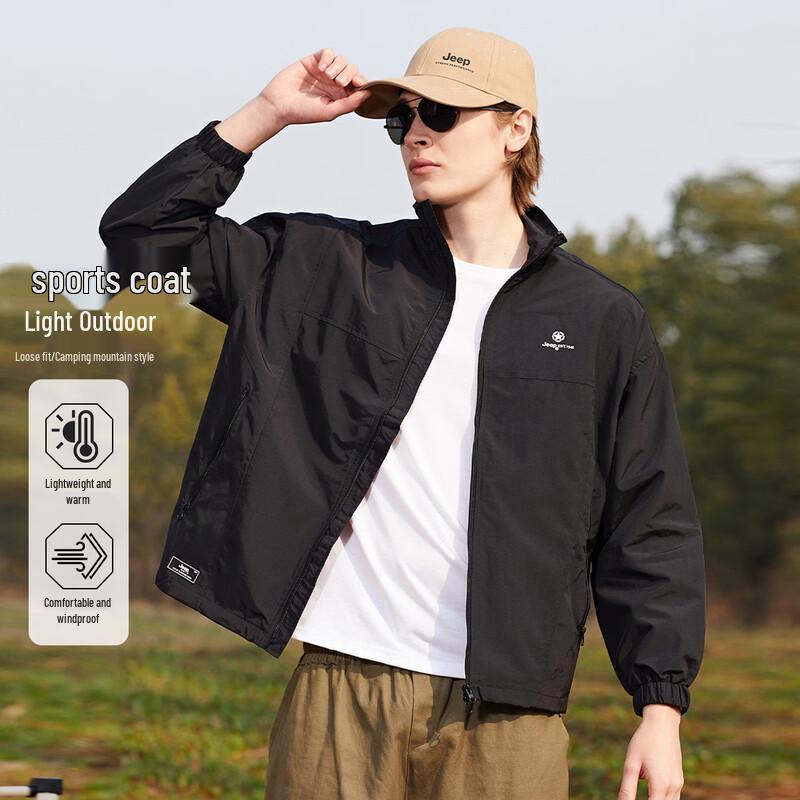 

JEEP Men s Stand-Collar Outdoor Jacket 3XL