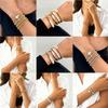 Retro High-End Elastic CCB Beaded Bracelet Set with European & American Style Ornaments