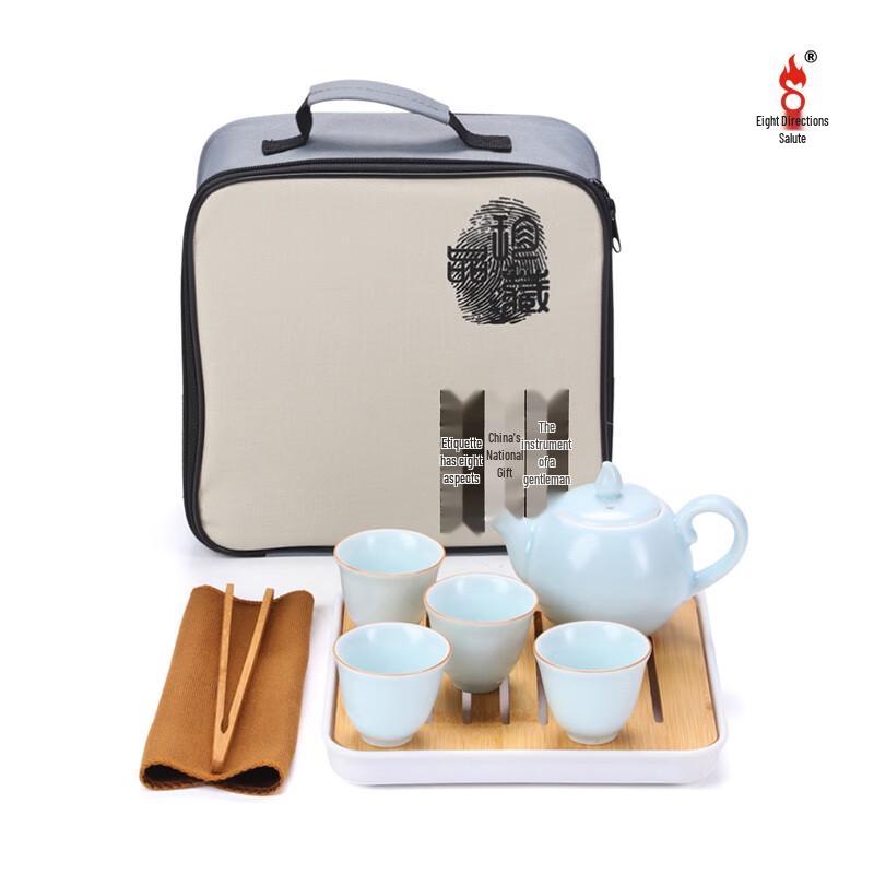 Bafangli Auspicious 8-Piece Chinese Tea Set