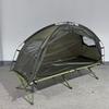 Tragbares Ein-Personen-Campingzelt mit integrierter Liege, schneller Aufbau, wasserdicht, Netz-Innenzelt, Wandern, Outdoor, Reisen
