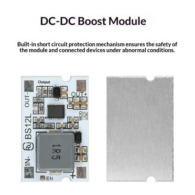 Dc-Dc Step Up Boost Converter Module 2.7V-11V To 5V 12V 10A With Short Circuit Protection Board Pfm Low Power Consumption