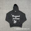 Broken Planet Oversized Hoodie Jogger Set Mens Streetwear Cotton Fleece Letter Puff Print Loose Fit Winter