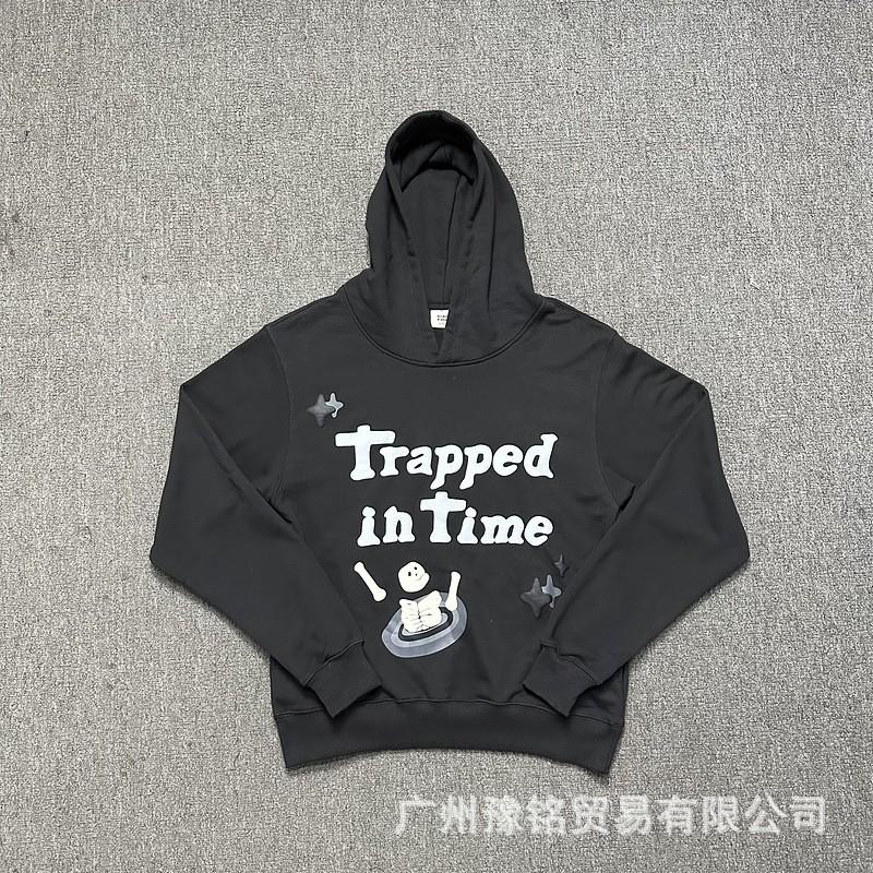 Broken Planet Oversized Hoodie Jogger Set Mens Streetwear Cotton Fleece Letter Puff Print Loose Fit Winter