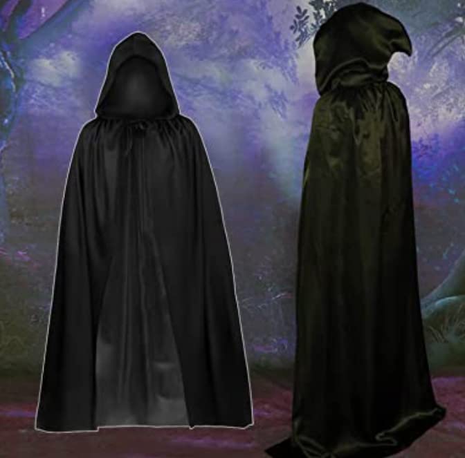 JUTOSU Halloween Cape, Dracula Style, for Kids and Adults, Makeup Costume Prop, Devil, Vampire, Wizard, Cosplay, Event Costume, Unisex Cape Robe,