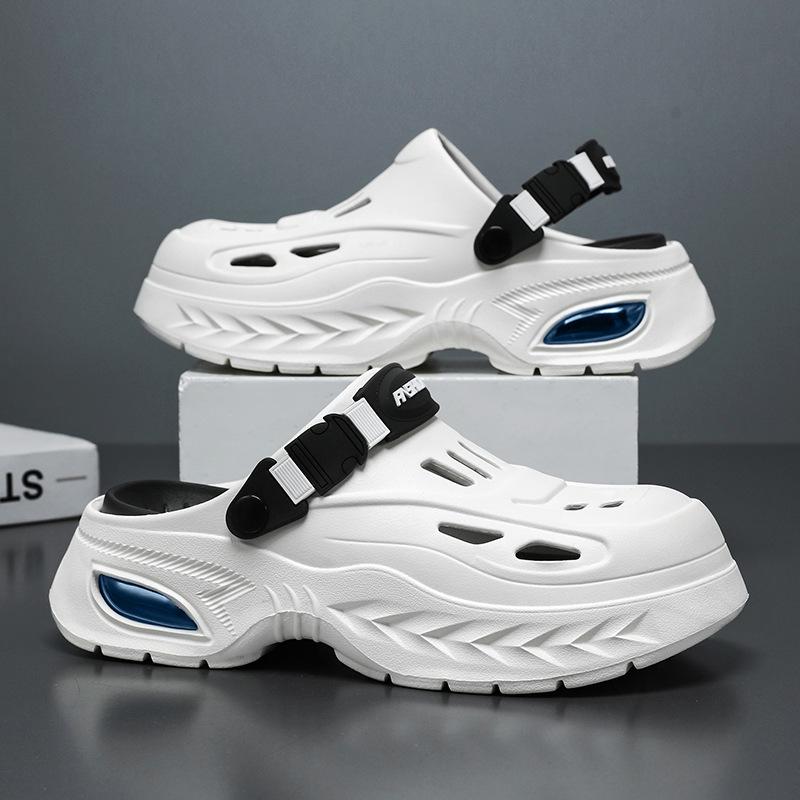 Herren EVA Sommer-Schlupf-Sandalen: Dicke Sohle, für drinnen und den Strand geeignet