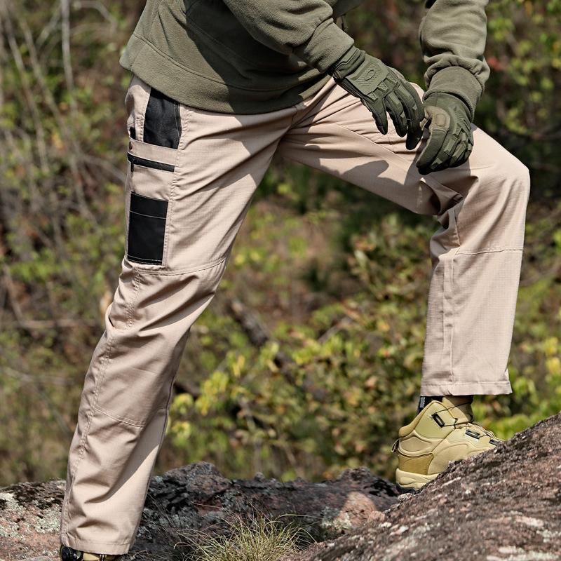 Men's Pants Pockets Work Trousers Casual Tactical Pants Outwear Straight Autumn Winter