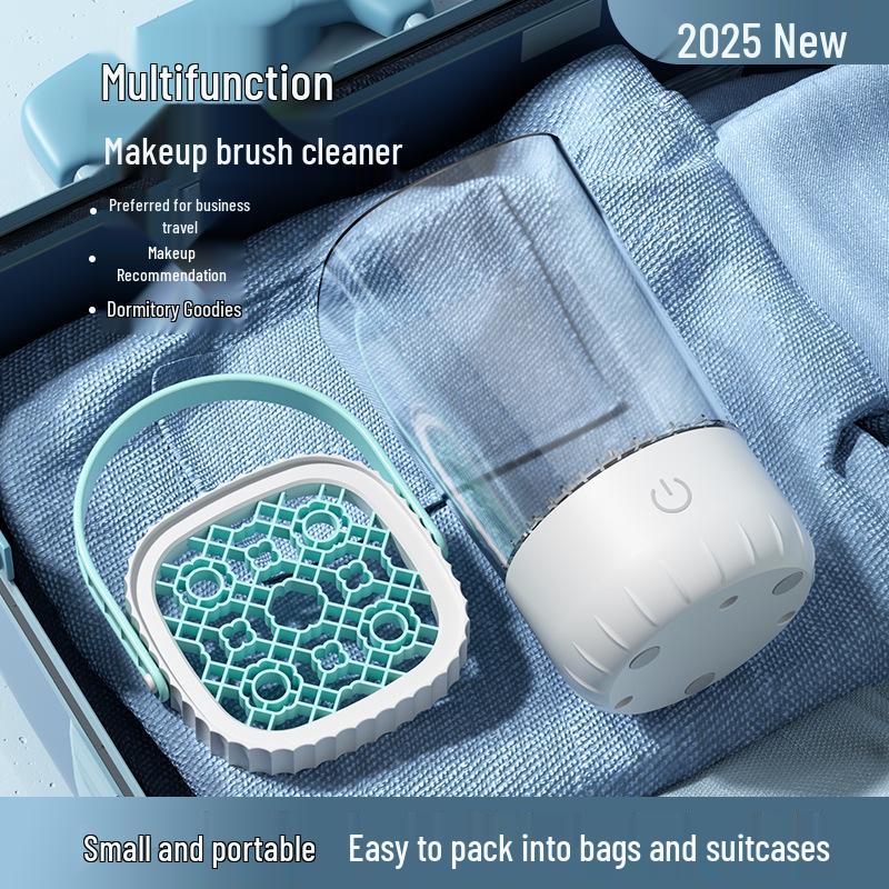 Electric Makeup Brush Cleaner & Storage Box - Multi-functional Beauty Tool