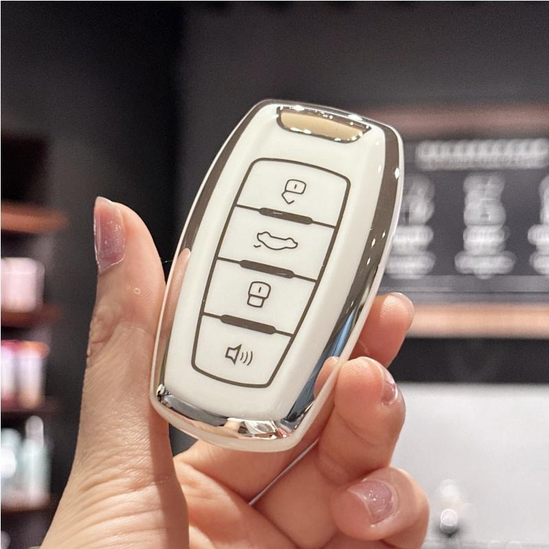 

Чехол для ключа-брелока для Haval для H6 2022 2023, защитный чехол для ключа от падения, автомобильные аксессуары белый