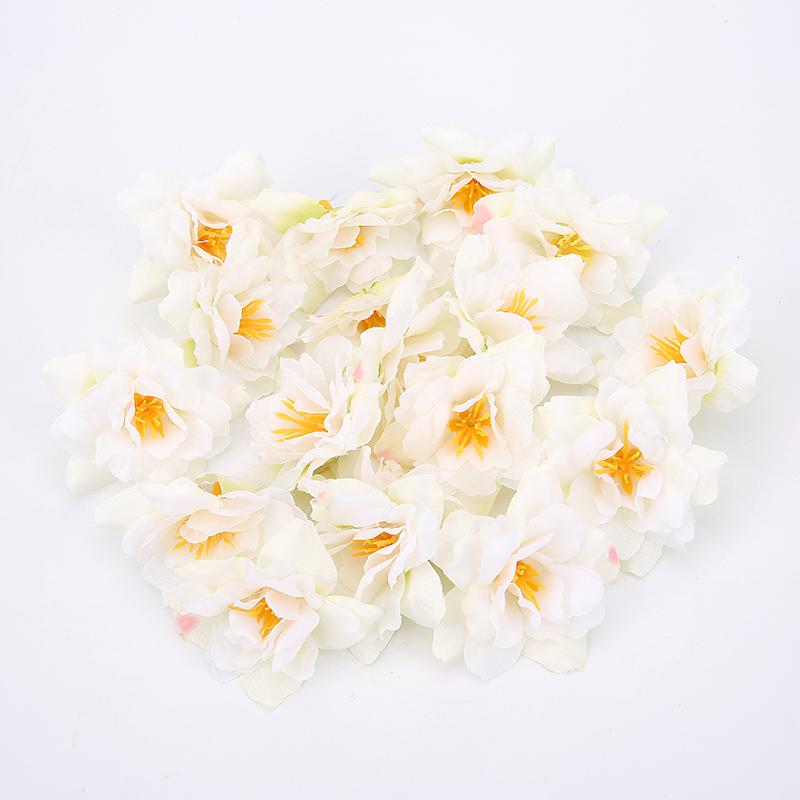 10/20Pcs 5cm Artificial Flowers Heads Wedding Party Decoration Home Room Decor DIY Wreath Scrapbook Gift Box Craft Fake Flowers