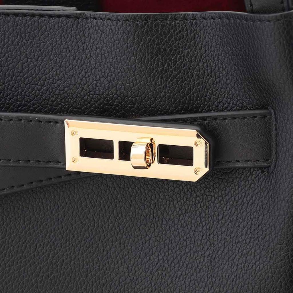 Labagagery Combination Color A4 Tote Bag B008801 Black (10)