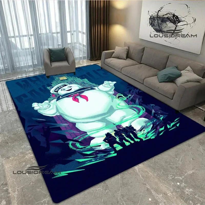 3D G-Ghostbusters Cartoon printed carpet living room bedroom carpet non-slip door mat area rug Home room decor birthday gift