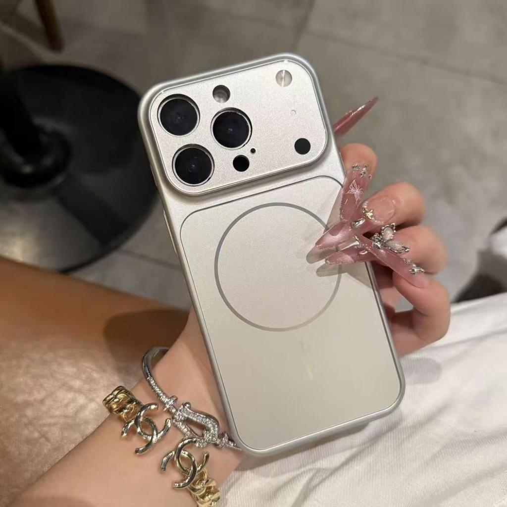Magnetische Matte iPhone 17 Hülle mit Sturzsicheren Corning Glas Fenstern
