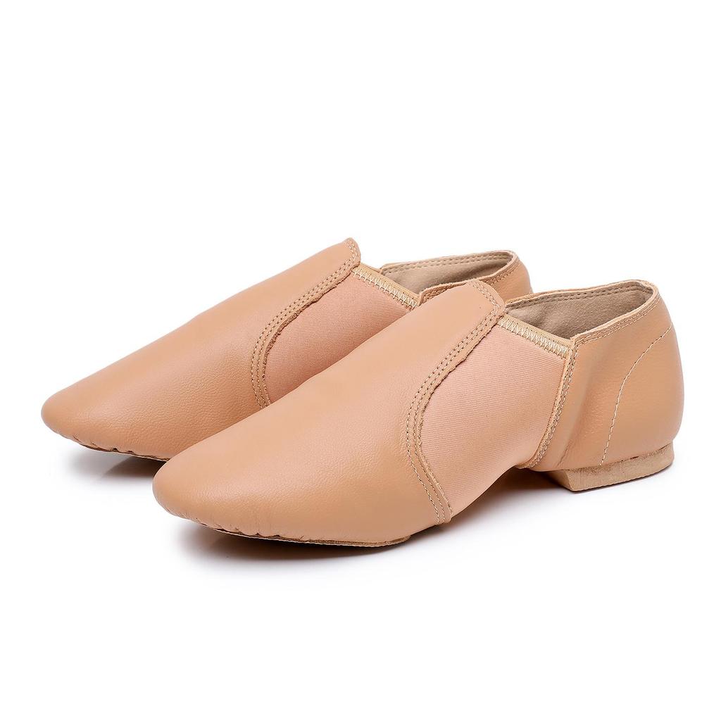 Genuine Leather Jazz and Ballet Dance Shoes with Soft Sole for Girls and Adults